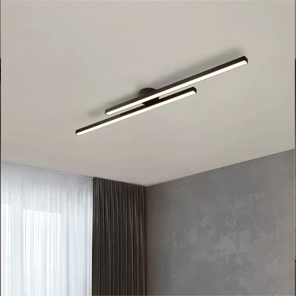 Plafonnier semi-encastré LED en aluminium moderne