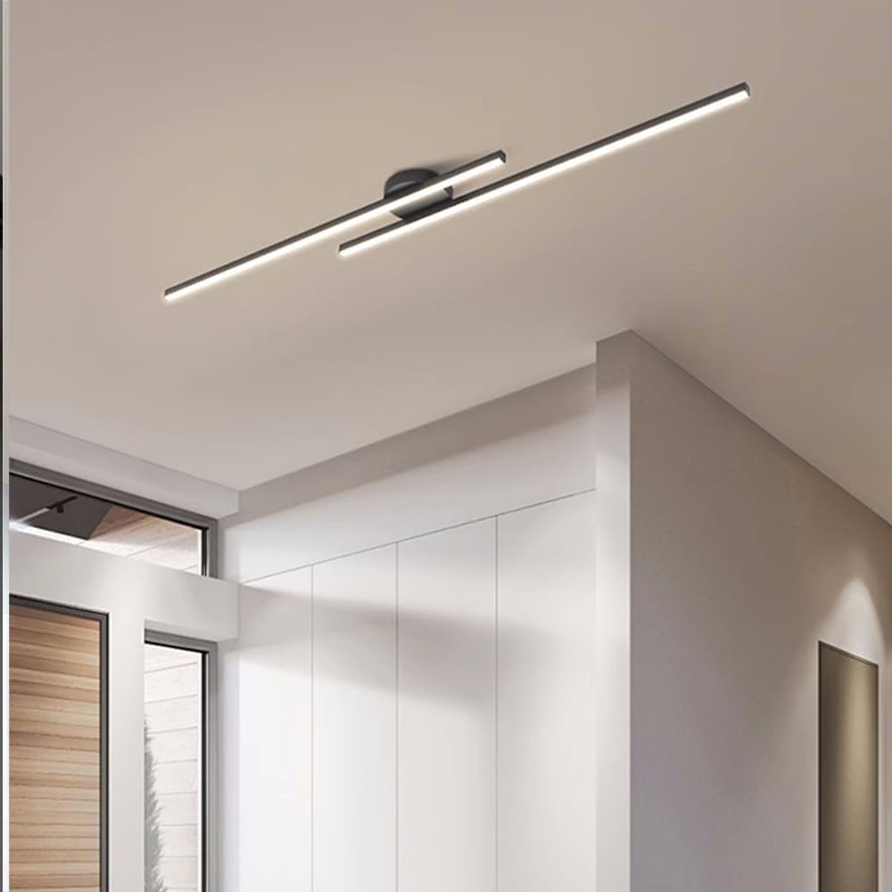 Plafonnier semi-encastré LED en aluminium moderne