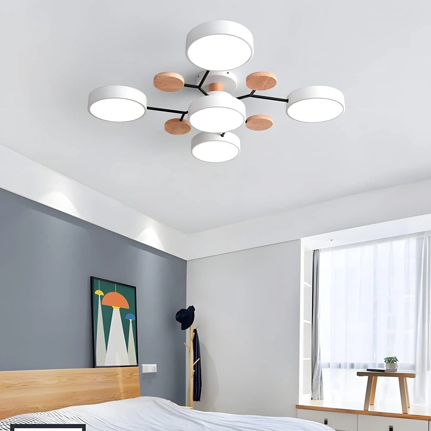 Plafonnier semi-encastré LED moderne Halo pour espaces élégants