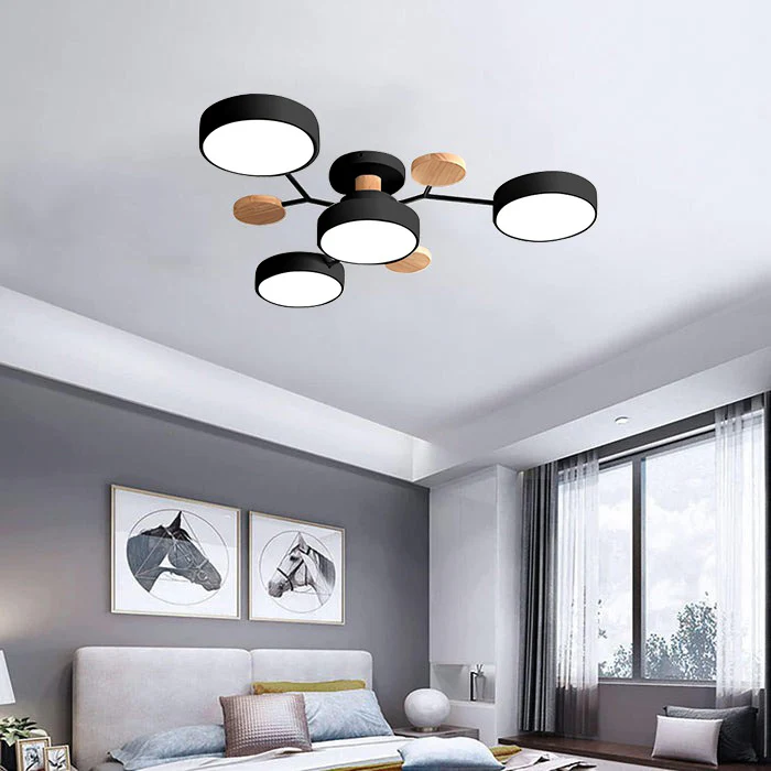 Plafonnier semi-encastré LED moderne Halo pour espaces élégants