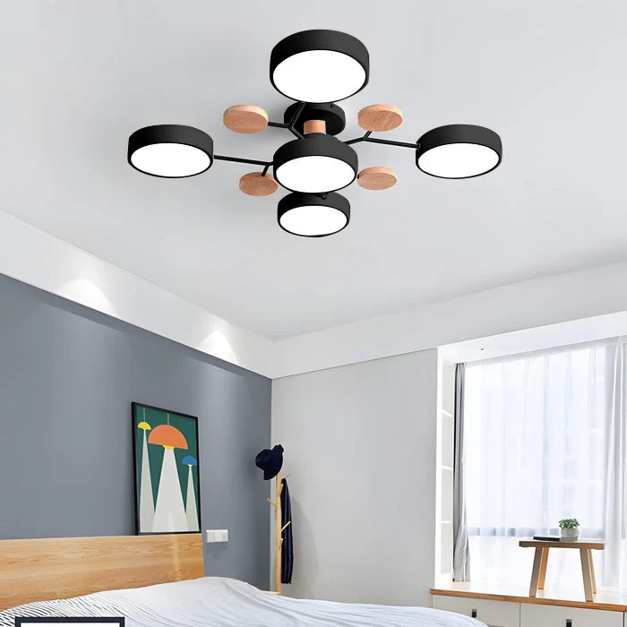 Plafonnier semi-encastré LED moderne Halo pour espaces élégants