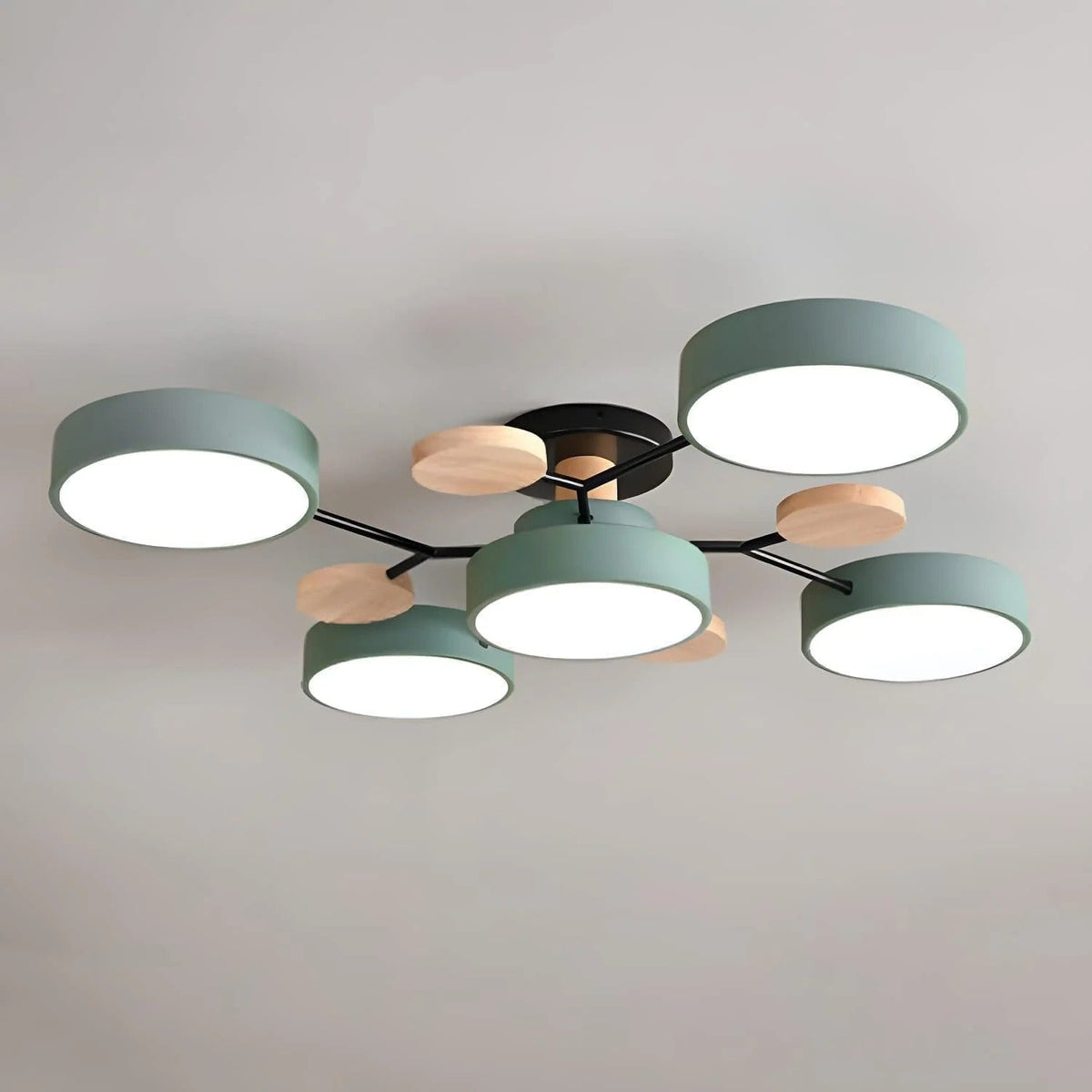 Plafonnier semi-encastré LED moderne Halo pour espaces élégants