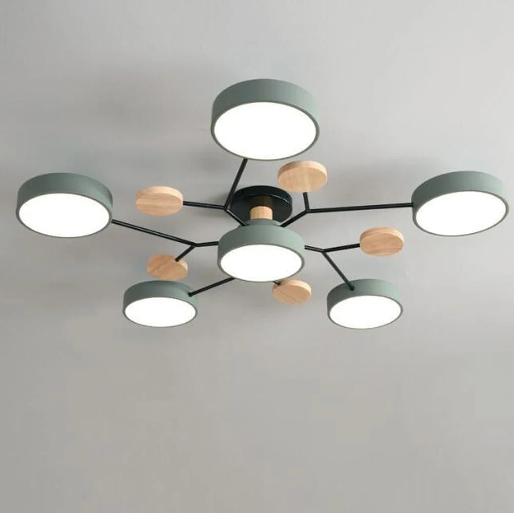 Plafonnier semi-encastré LED moderne Halo pour espaces élégants