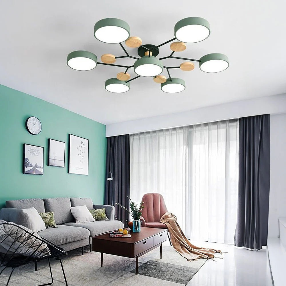 Plafonnier semi-encastré LED moderne Halo pour espaces élégants