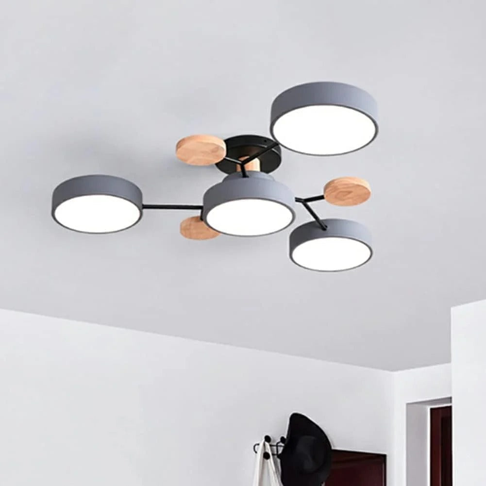 Plafonnier semi-encastré LED moderne Halo pour espaces élégants