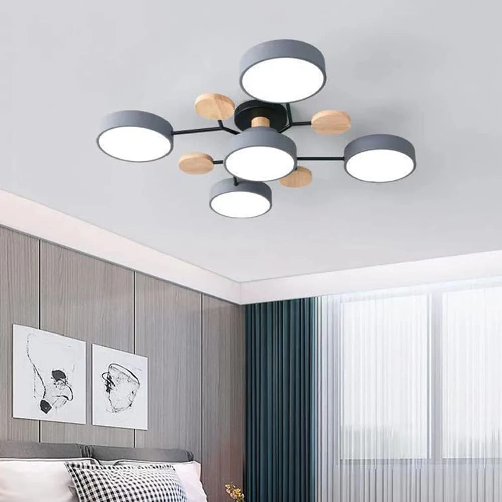 Plafonnier semi-encastré LED moderne Halo pour espaces élégants