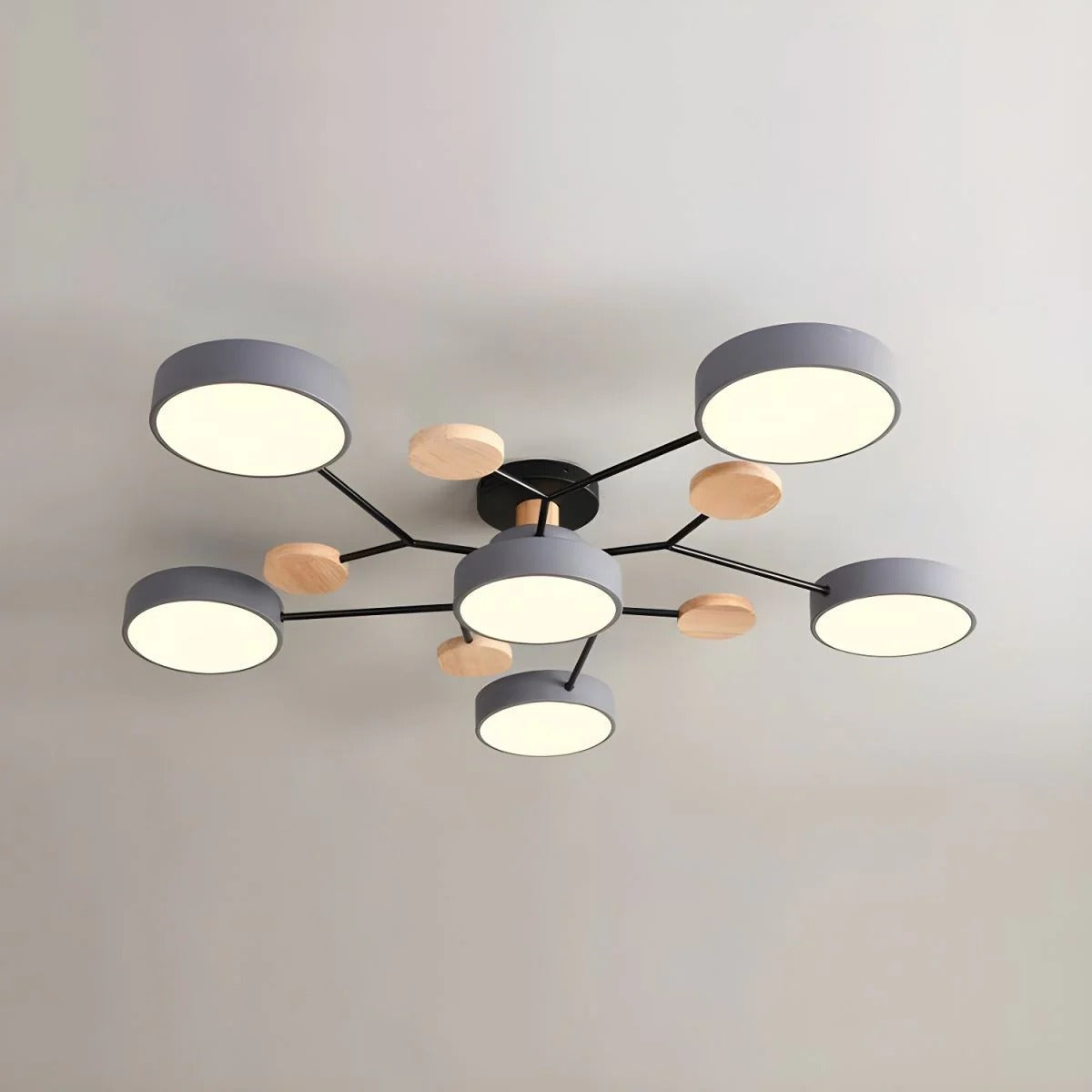 Plafonnier semi-encastré LED moderne Halo pour espaces élégants