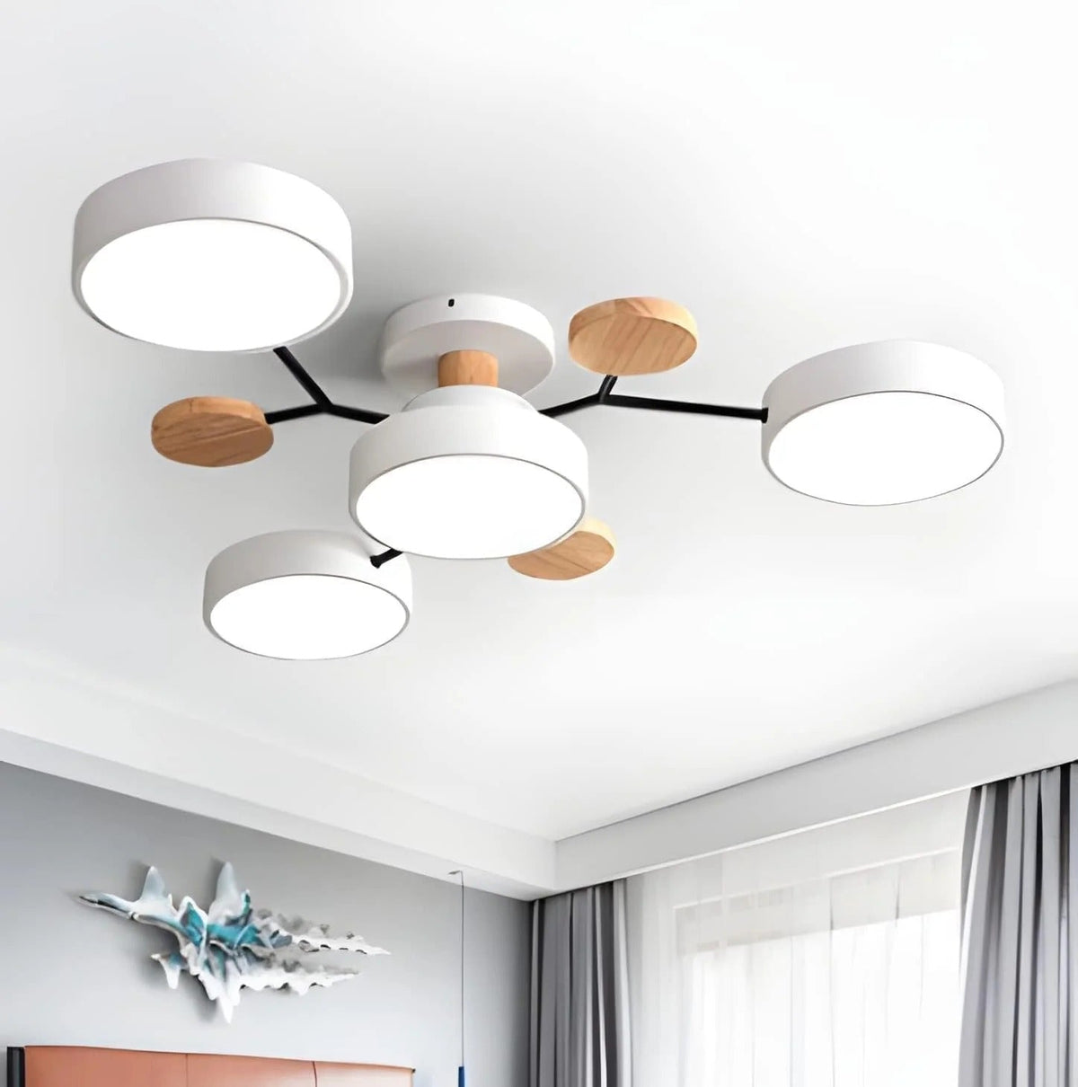 Plafonnier semi-encastré LED moderne Halo pour espaces élégants