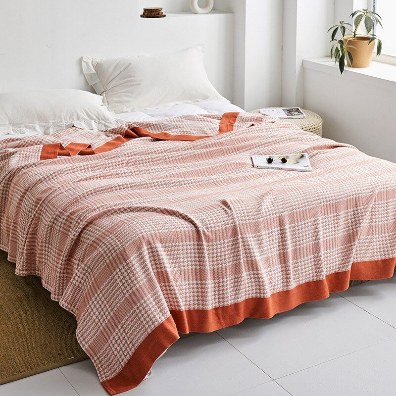 Plaid couverture en coton pour intérieur moderne