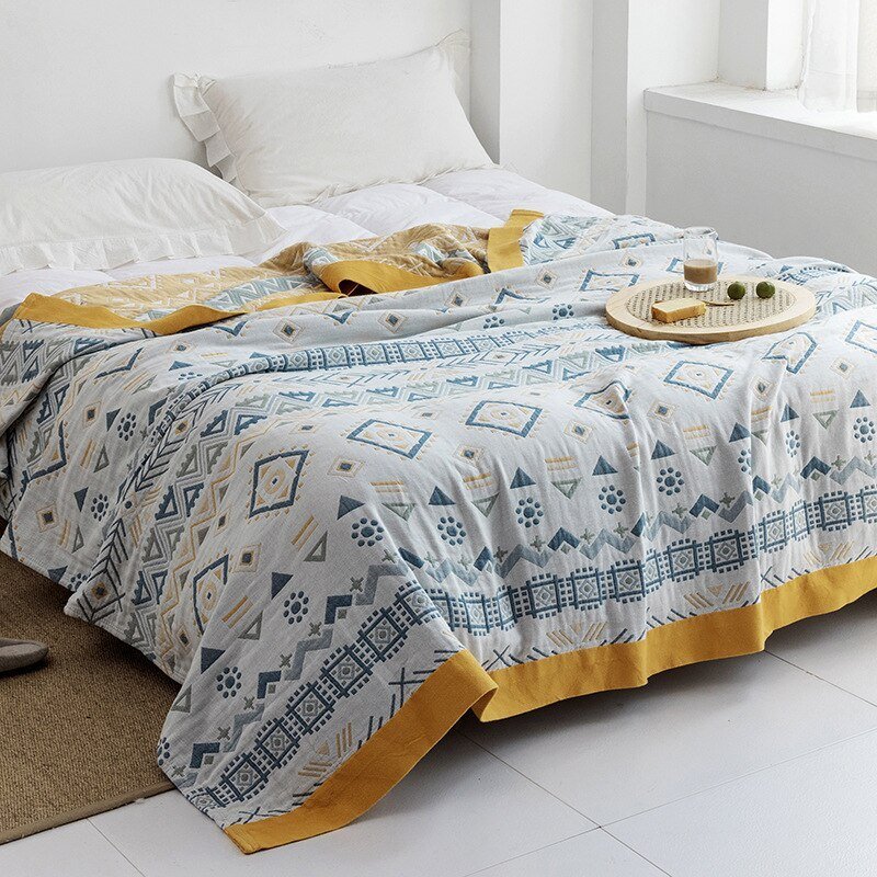 Plaid couverture en coton pour intérieur moderne