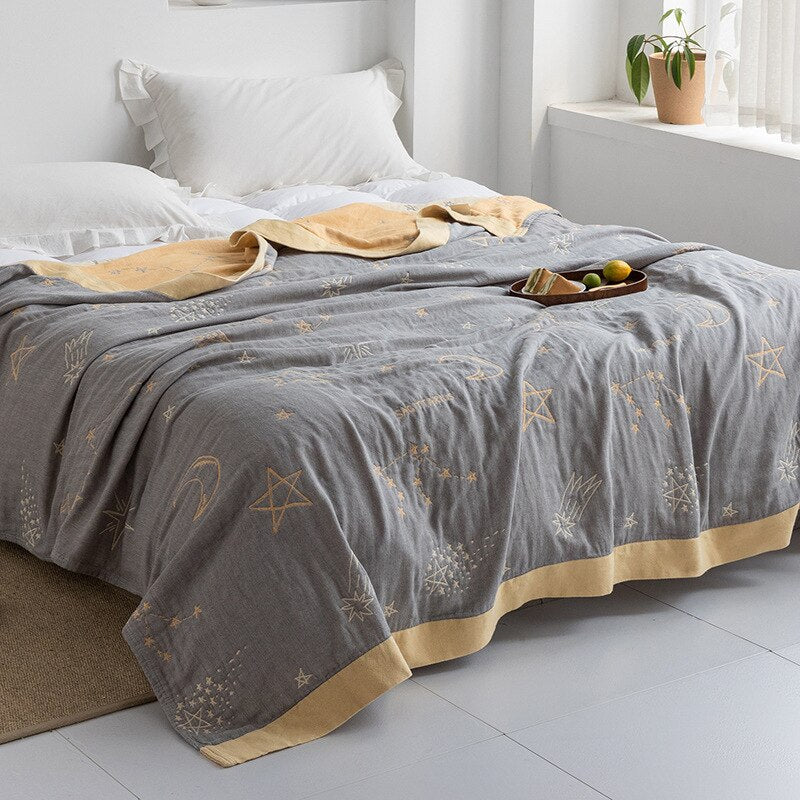 Plaid couverture en coton pour intérieur moderne