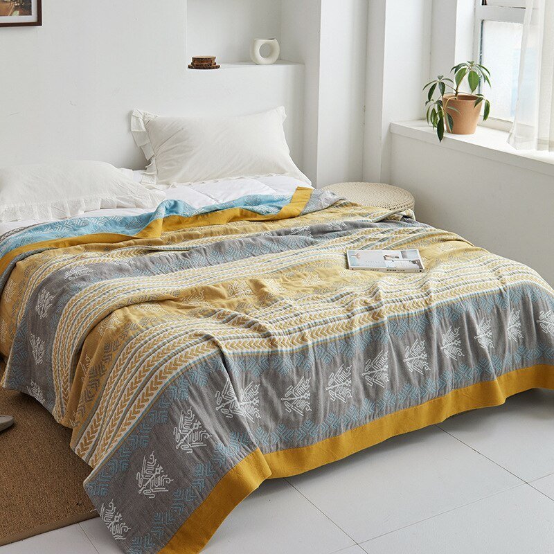 Plaid couverture en coton pour intérieur moderne