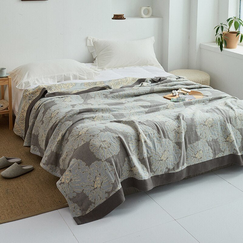 Plaid couverture en coton pour intérieur moderne