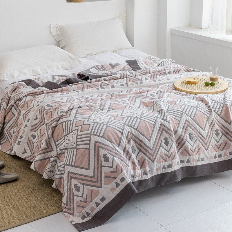 Plaid couverture en coton pour intérieur moderne