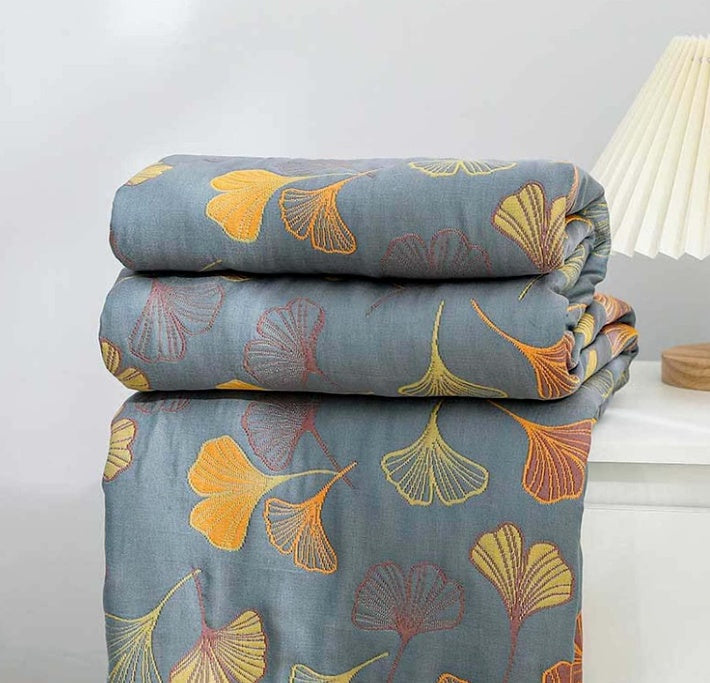 Plaid feuilles de ginkgo