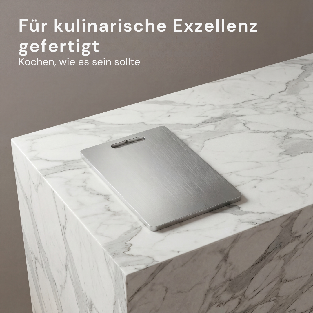 Planche à découper en titane pour usage quotidien en cuisine avec surface lisse