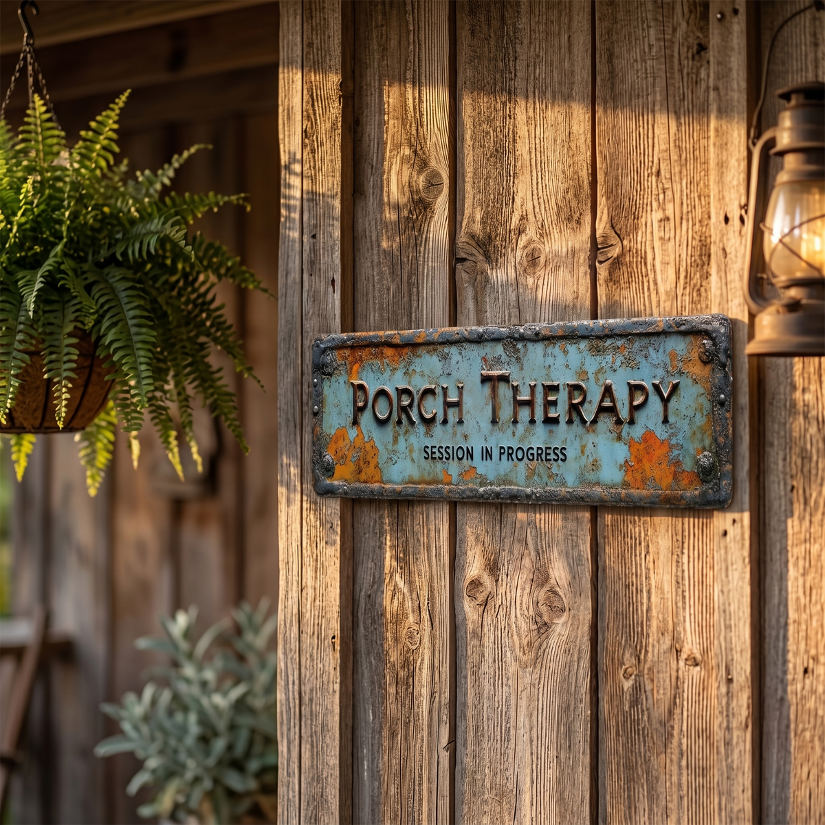Plaque murale style ferme vintage Porch Therapy