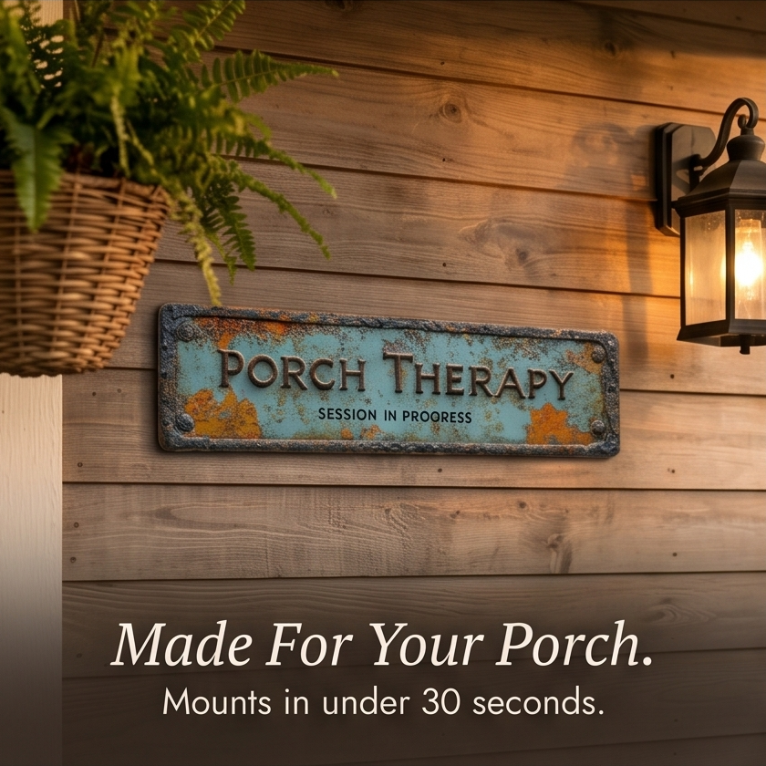 Plaque murale style ferme vintage Porch Therapy