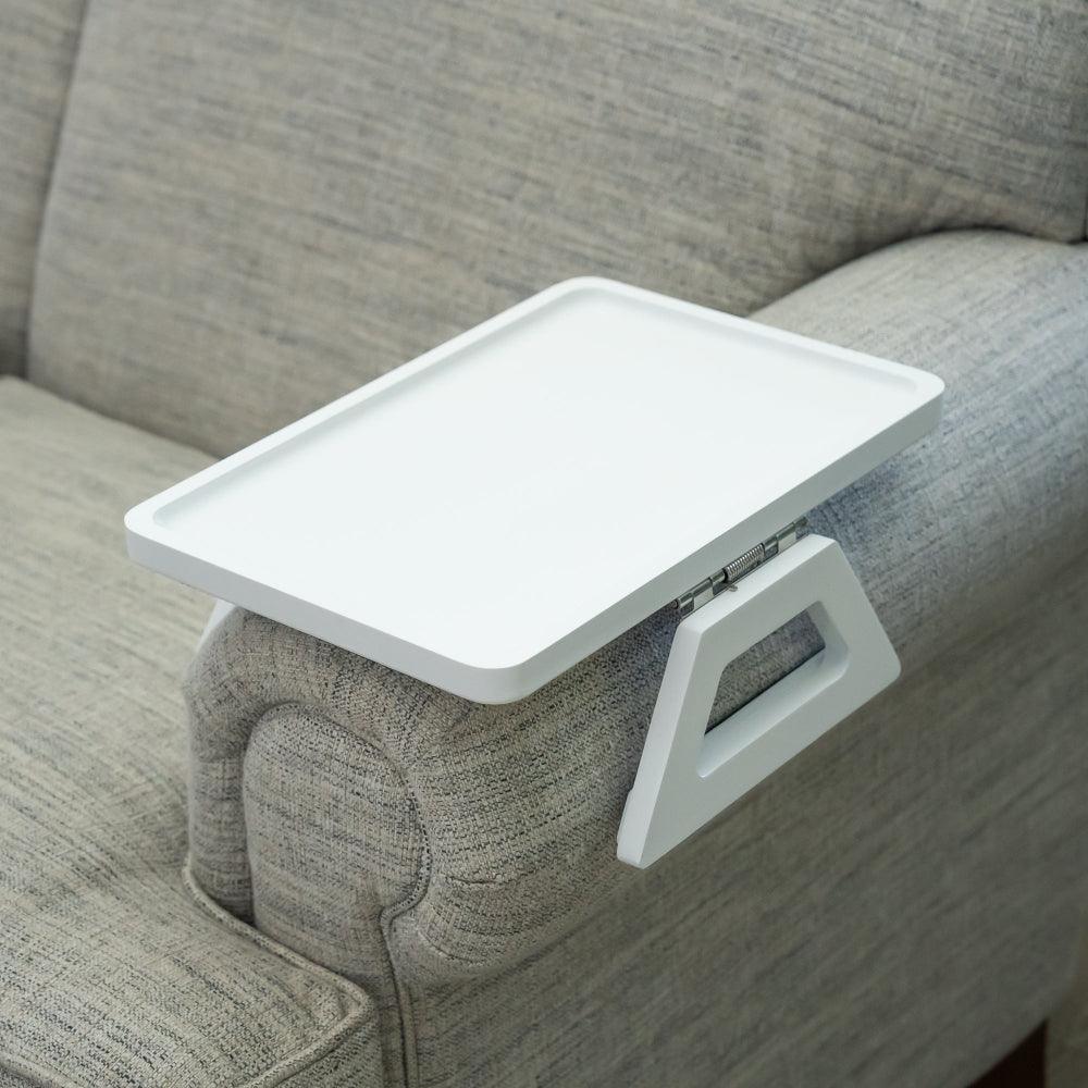 Plateau de canapé réglable pour accoudoir, pour boissons, encas et télécommande