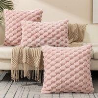 Housse de coussin en peluche marshmallow