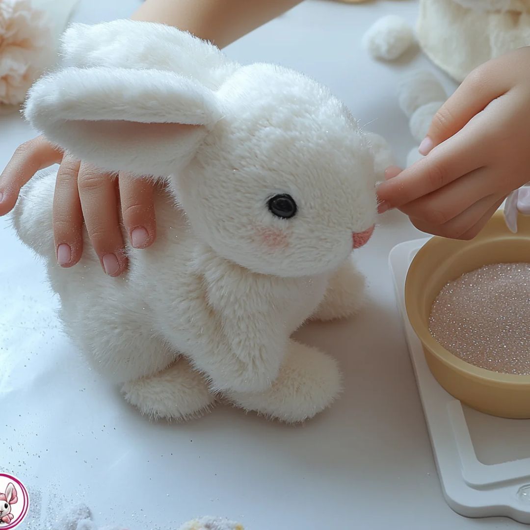 Plush Rabbit Toy with Soft Fur and Details