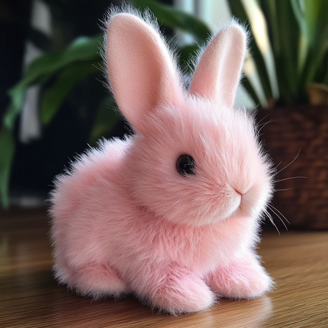 Plush Rabbit Toy with Soft Fur and Details