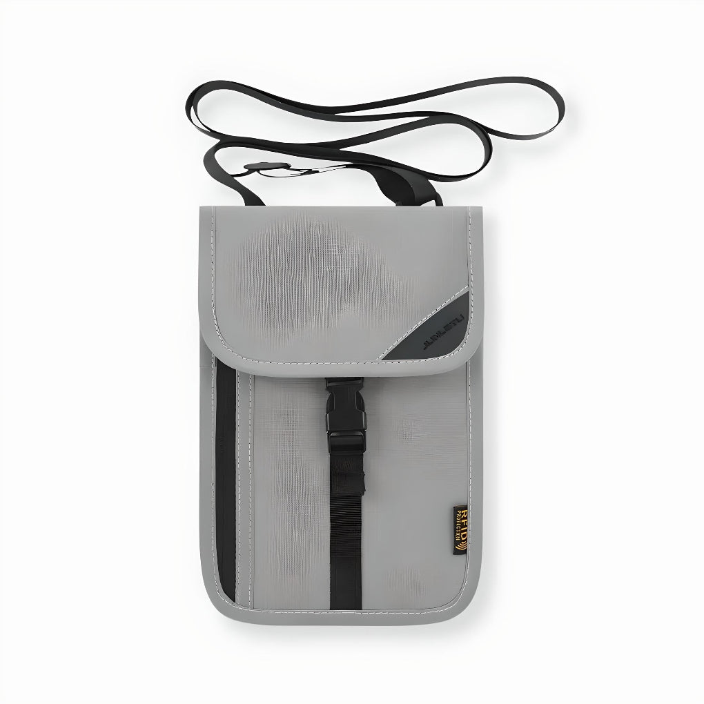 Pochette de cou de voyage avec protection RFID
