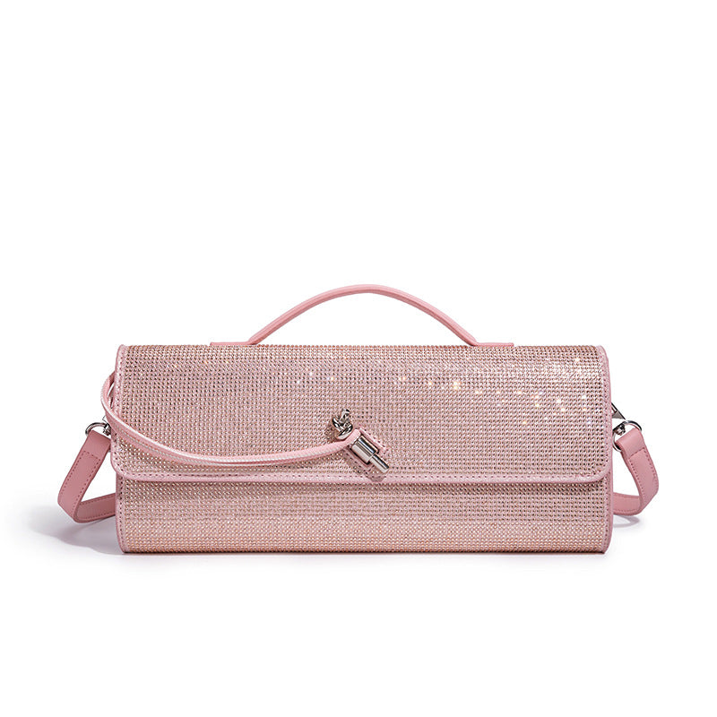 Pochette de soirée élégante ornée de strass