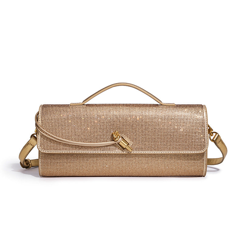 Pochette de soirée élégante ornée de strass
