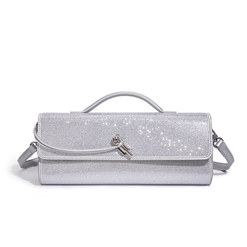 Pochette de soirée élégante ornée de strass