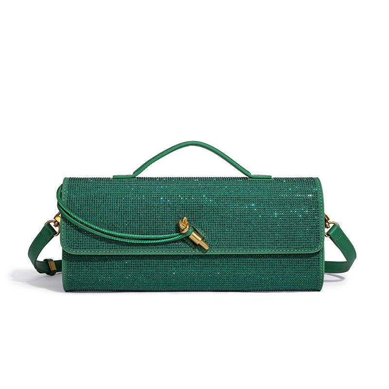 Pochette de soirée élégante ornée de strass