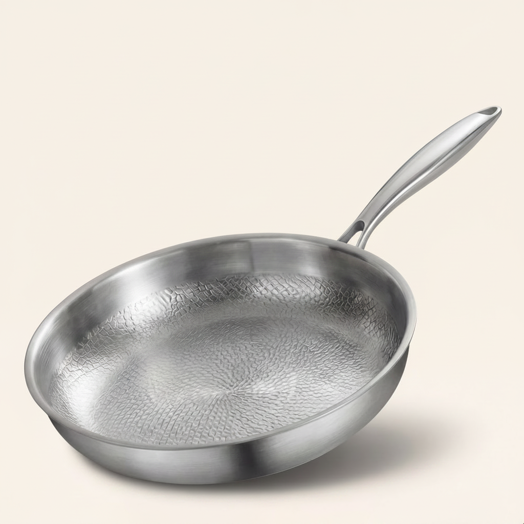 Poêle à frire en titane - cuisson antiadhésive naturelle sans produits chimiques