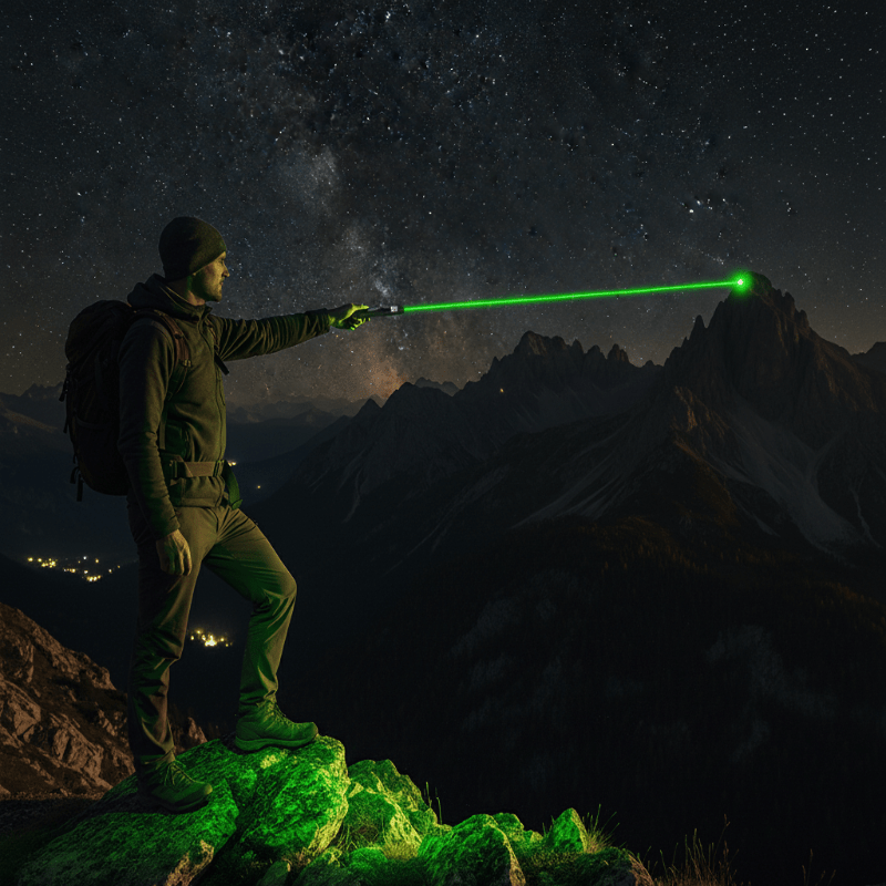 Pointeur laser puissant avec mise au point réglable