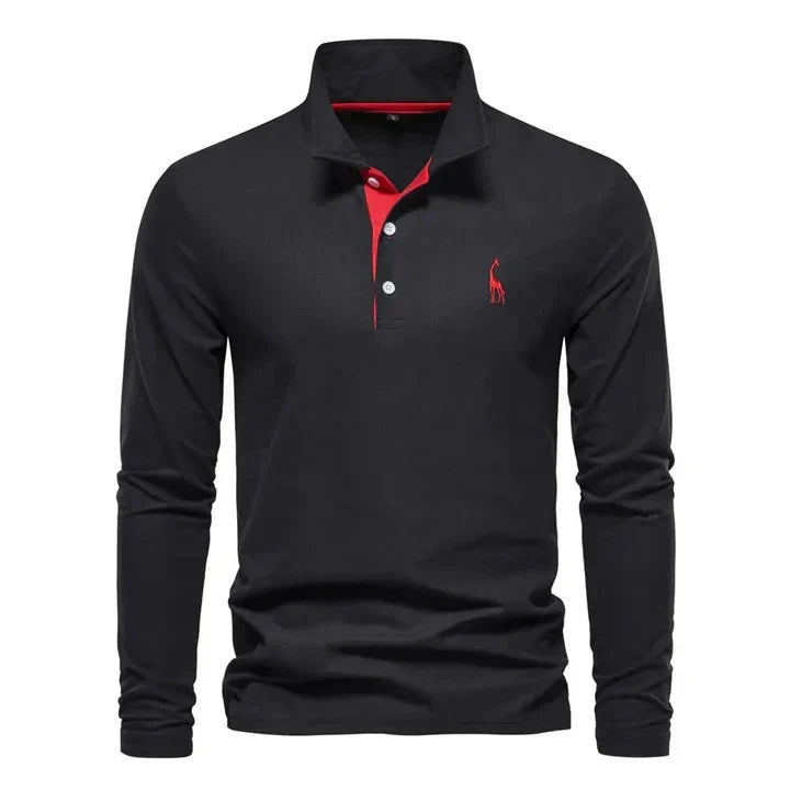 Polo à manches longues pour homme