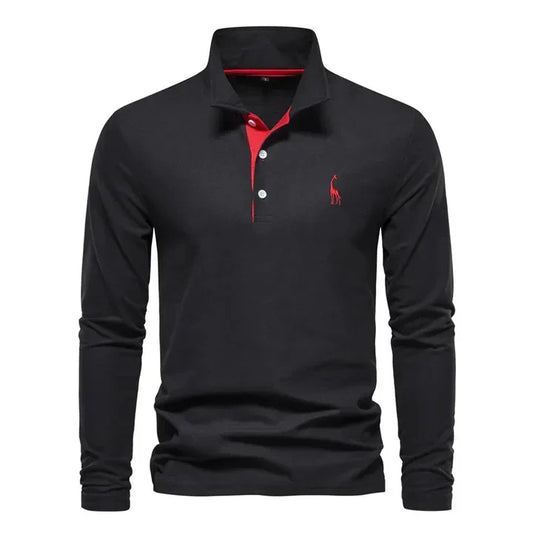 Polo à manches longues pour homme