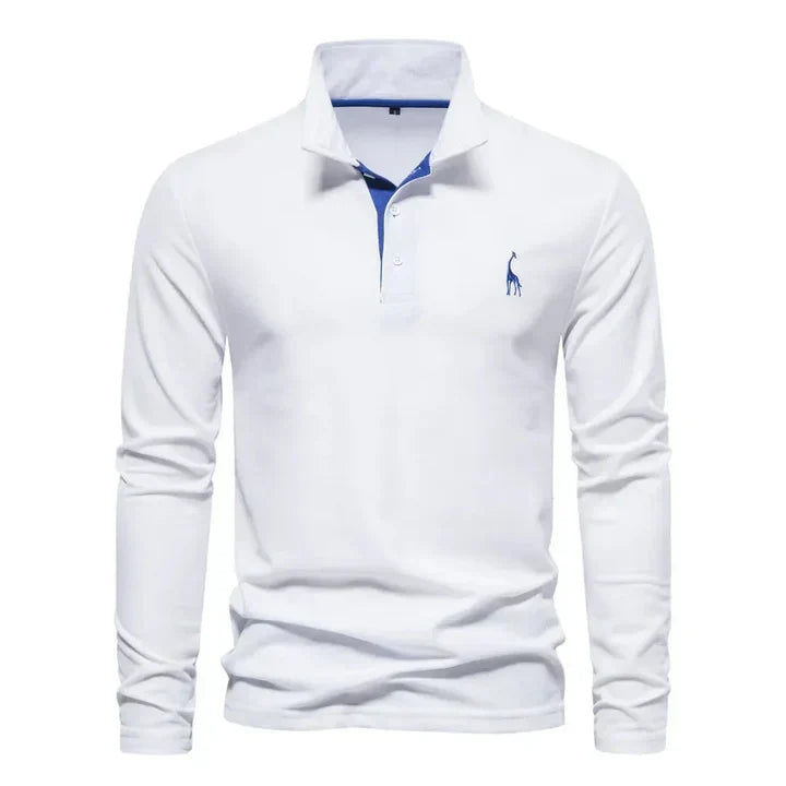 Polo à manches longues pour homme