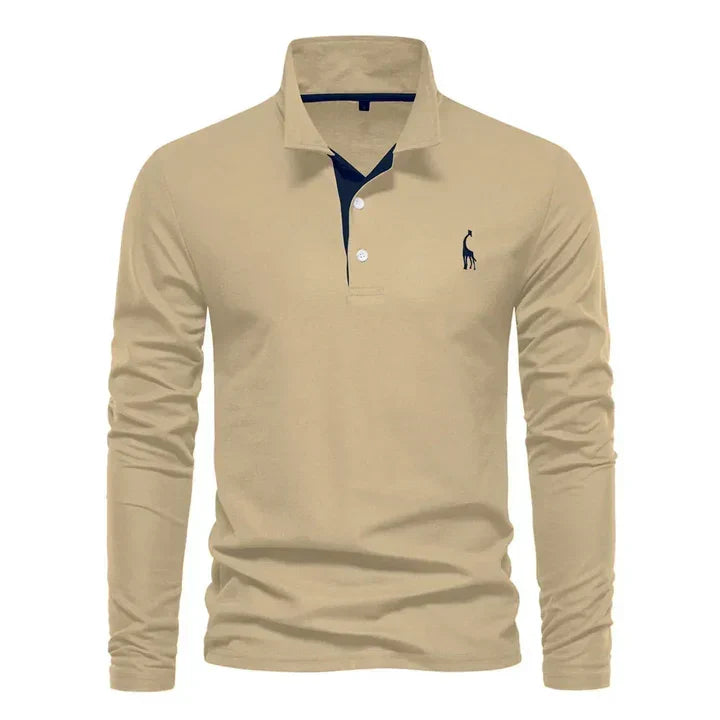 Polo à manches longues pour homme