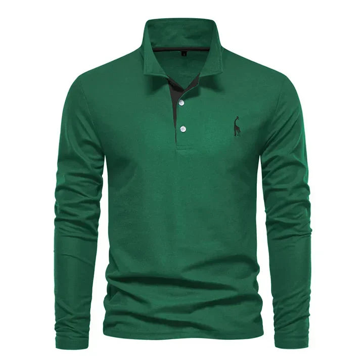 Polo à manches longues pour homme
