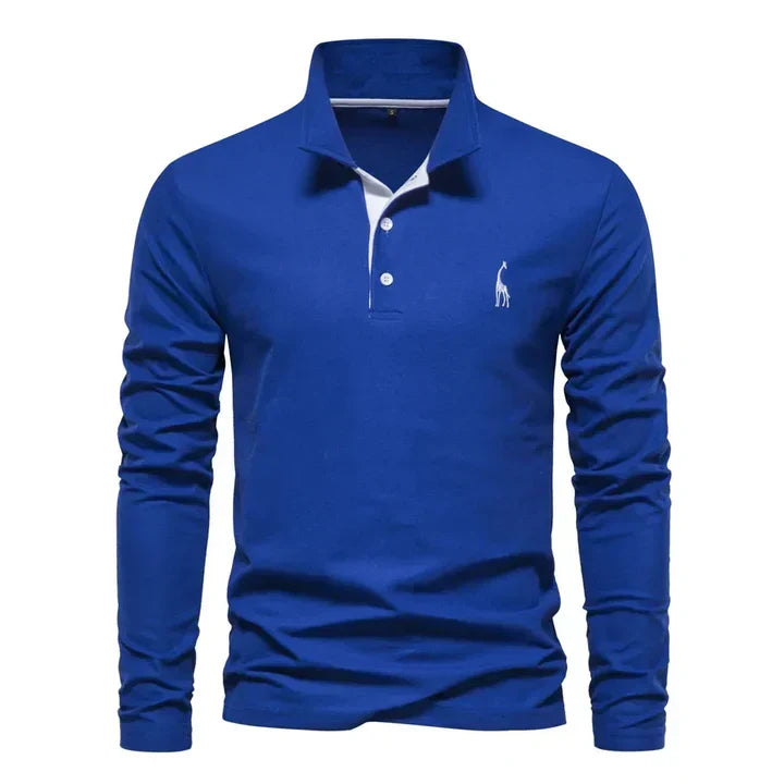 Polo à manches longues pour homme