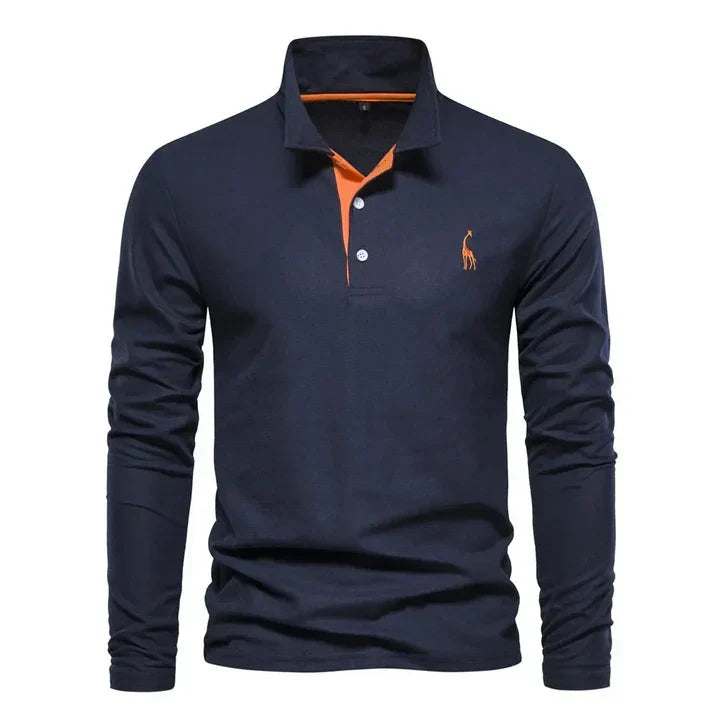 Polo à manches longues pour homme