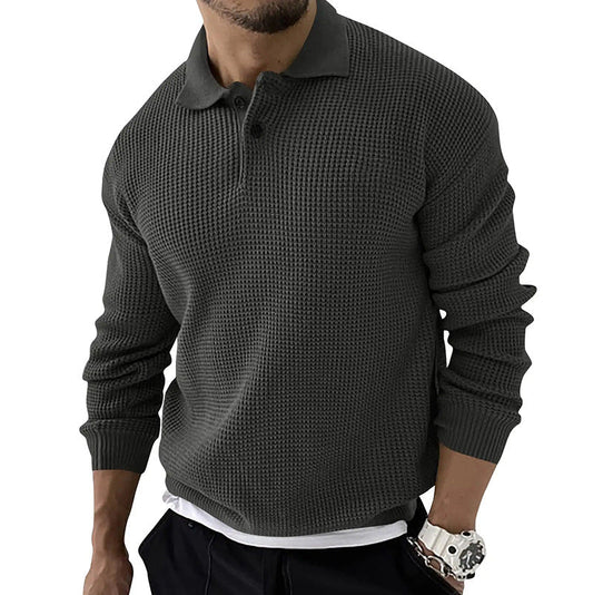 Polo en maille à boutons pour homme