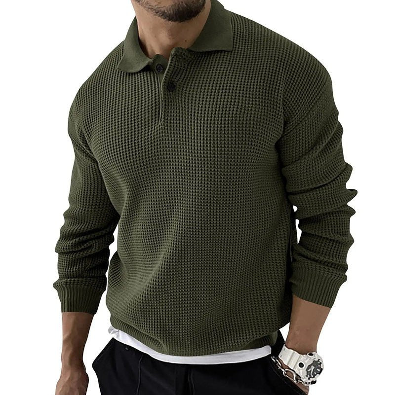 Polo en maille à boutons pour homme