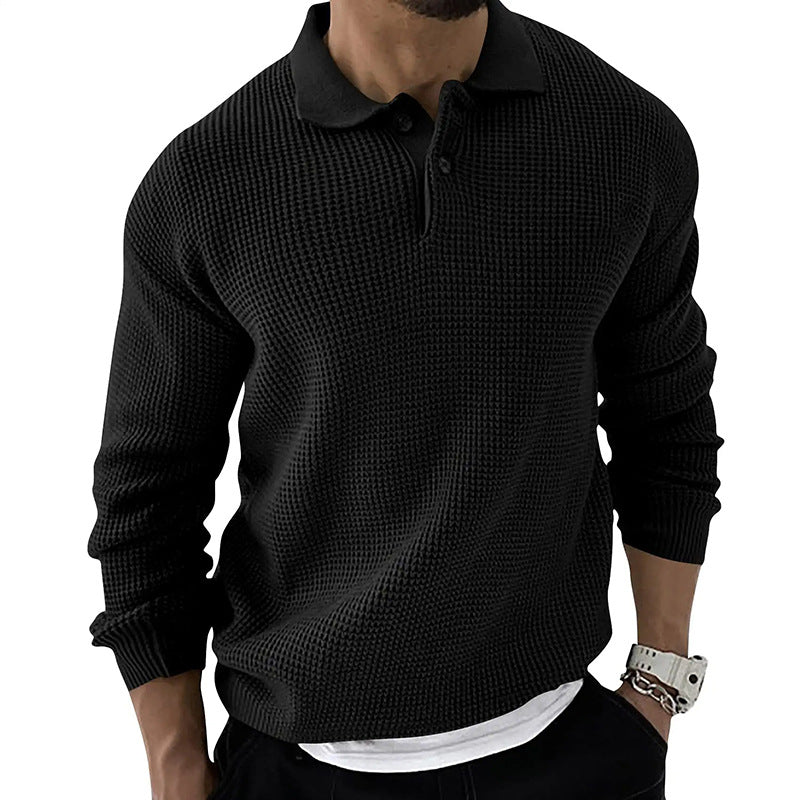 Polo en maille à boutons pour homme