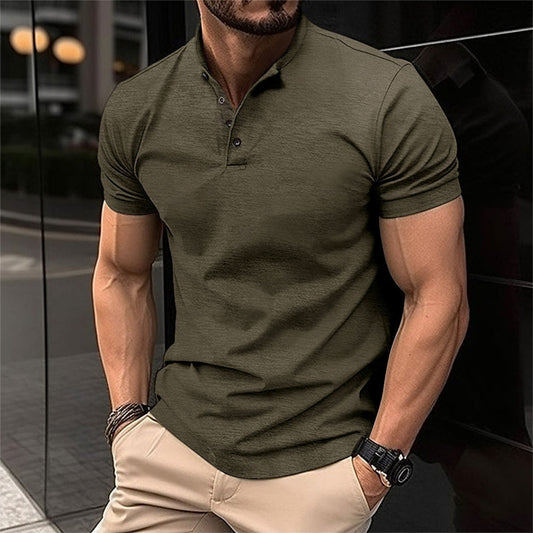 Polo henley pour homme