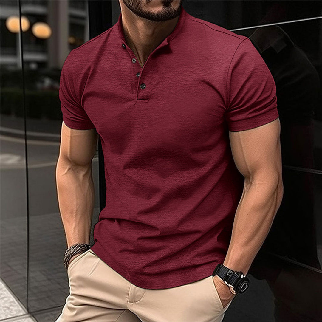 Polo henley pour homme