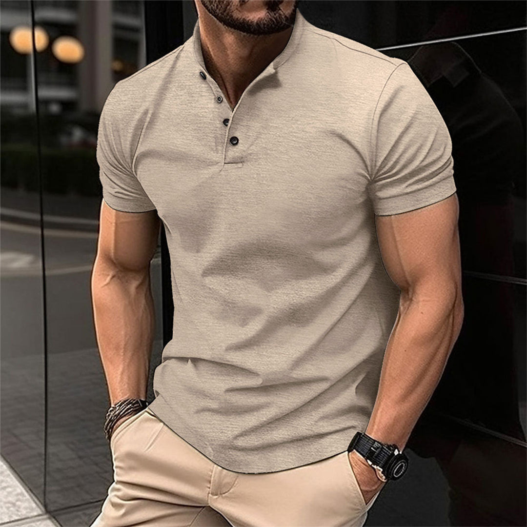 Polo henley pour homme