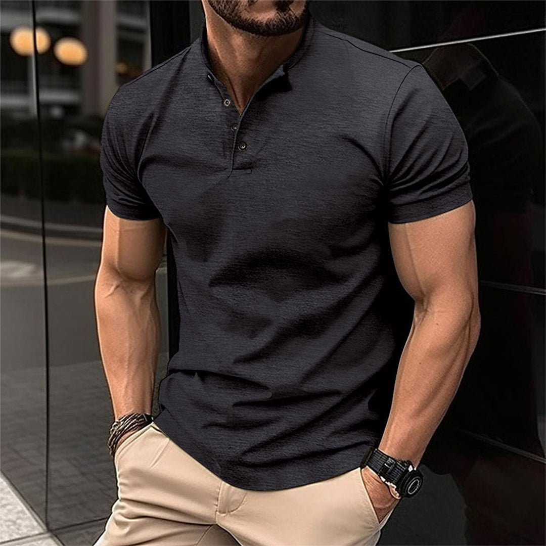 Polo henley pour homme