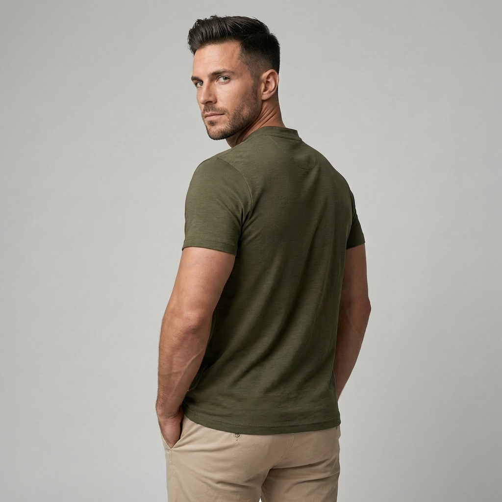 Polo henley pour homme