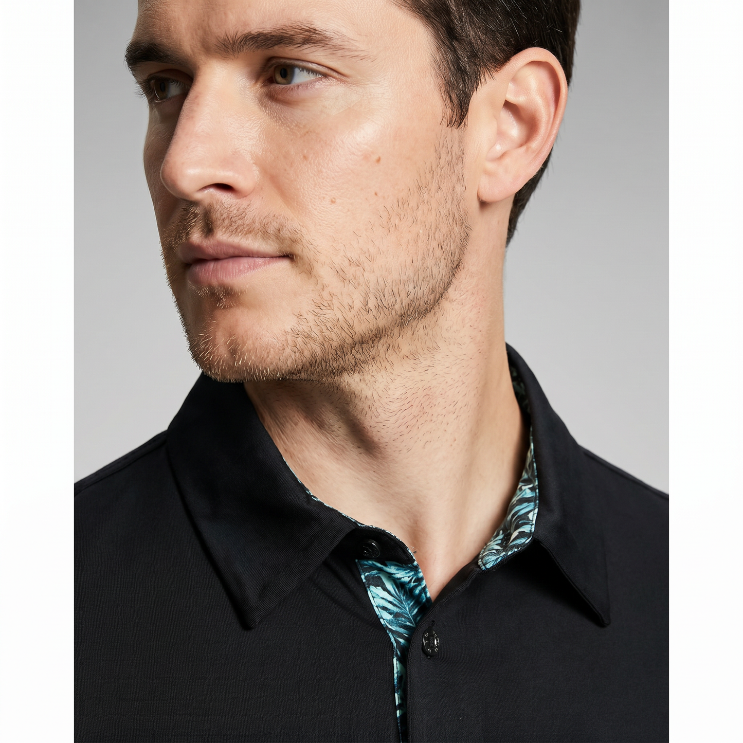Polo homme en polyester et élasthanne | Évacuation de l'humidité UPF 50 | Naturellement extensible