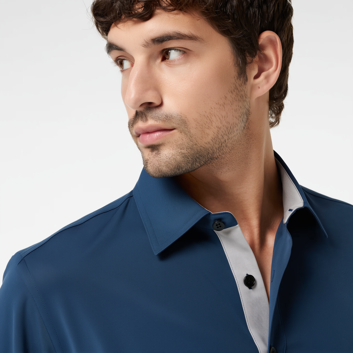 Polo homme polyester et élasthane | Évacuation de l'humidité UPF 50
